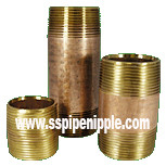 High Performance Brass Pipe Nipple For  Construction Commercial Plumbing