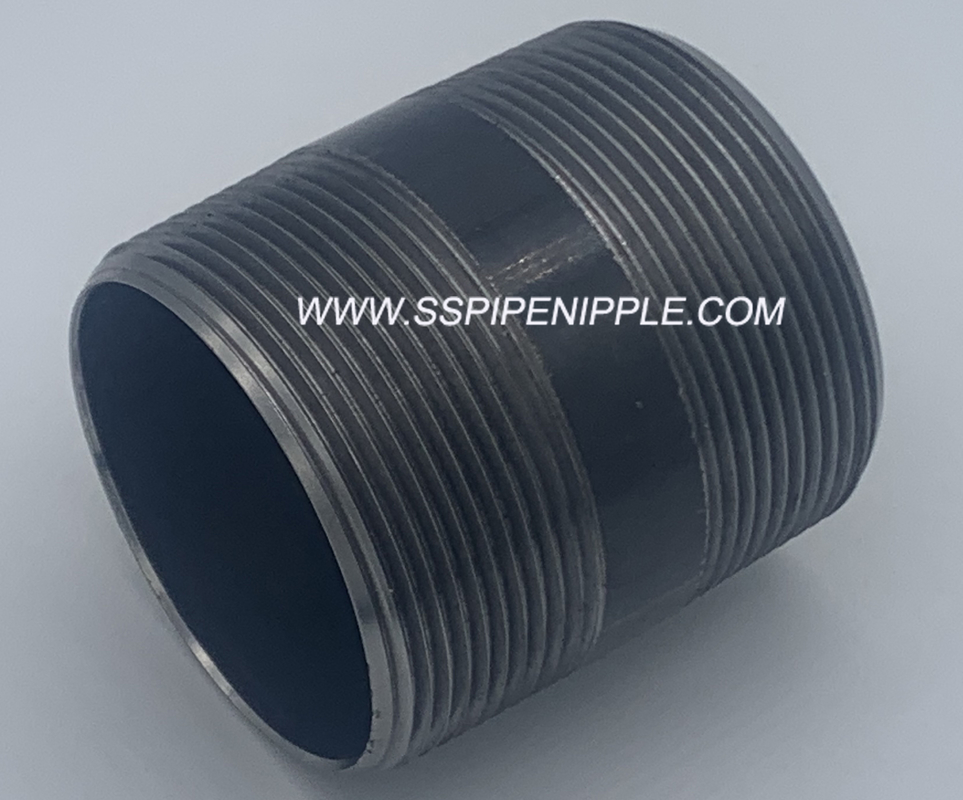 High Strength  Black Steel Pipe Nipple 2"X4"  Corrosion Resistant